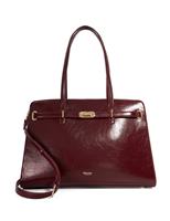 Patent Belted Tote Bag