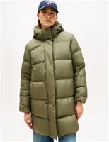 Tommy Hilfiger Hooded Puffer Coat Khaki