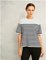 Wool Blend Striped T-Shirt