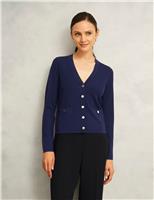 Pure Merino Wool Button Front Cardigan