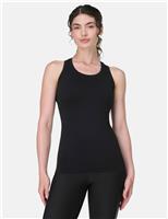 Athlete Workout Crew Neck Seamless Vest Top