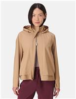 Motion Waterproof Hooded Cropped Parka