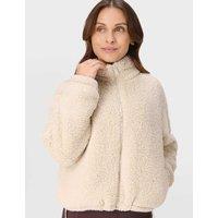 Sweaty Betty Canyon Zip Up Fleece Jacket Stone