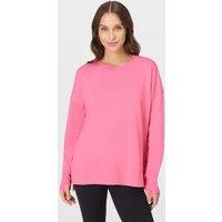 Sweaty Betty After Class Cotton Modal Longline Sweatshirt Hot Pink