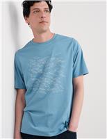 Pure Cotton Shoal Graphic T-Shirt