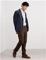 Relaxed Fit Pure Cotton Textured Blazer