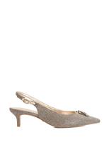 Metallic Pointed Toe Court Shoes