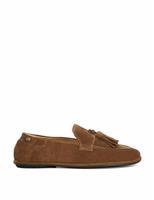 Suede Tassle Flat Round Toe Loafers