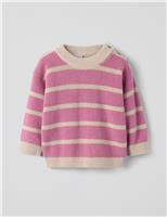 Pure Cotton Striped Jumper (1 Mth-2 Yrs)