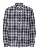 ONLY & SONS Regular Fit Cotton Rich Checked Shirt Blue