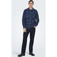ONLY & SONS Straight Fit 5 Pocket Rigid Jeans Blue