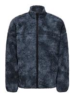 Patterned Zip Up Fleece Jacket