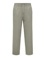 ONLY & SONS Loose Fit Drawstring Waist Stretch Trousers Grey