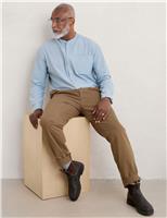 Regular Fit Linen Rich Cargo Trousers