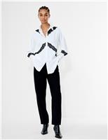 Satin Lace Detail Shirt