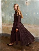 Tulle Elasticated Waist Maxi Skirt