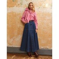 Pure Cotton Striped Tie Neck Blouse