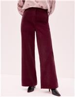 Pure Cotton Cord Wide Leg Trousers