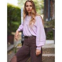 Pure Cotton Broderie Tie Front Blouse