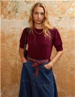 Cashmere Blend Puff Sleeve Jumper