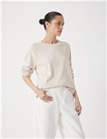 Pure Cotton Raglan Sleeve Top