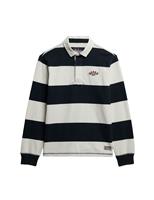 Pure Cotton Striped Long Sleeve Rugby Top