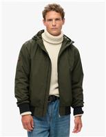 Relaxed Fit Surplus Hooded Bomber Jacket