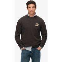 Superdry & Co Pure Cotton Graphic Crew Neck Sweatshirt Black