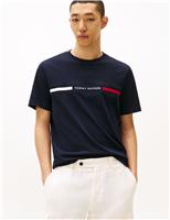 Pure Cotton Jersey Chest Insert T-Shirt