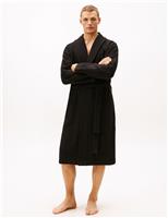 Pure Cotton Waffle Dressing Gown