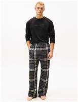 Cotton Rich Checked Flannel Pyjama Bottoms