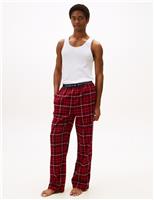 Cotton Rich Checked Pyjama Bottoms