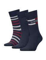 3 Pack Striped Cotton Rich Socks Gift Box