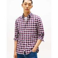 Tommy Hilfiger Regular Fit Pure Cotton Tartan Oxford Shirt Red Mix