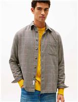 Regular Fit Pure Cotton Check Flannel Shirt