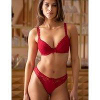 Pour Moi Rebel Wired Plunge Bra (B-F) Red