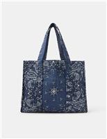 Quilted Bandana Print Shopper Bag