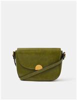 Faux Leather Boxy Cross Body Bag