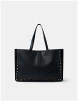 Leather Studded Tote Bag
