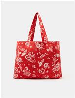 Pure Cotton Paisley Floral Tote Bag