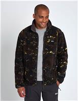 Stone Lite Sherpa Fleece Camo Print Jacket