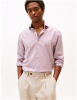 Regular Fit Pure Cotton Striped Oxford Shirt