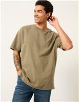 Pure Cotton Crew Neck T-Shirt