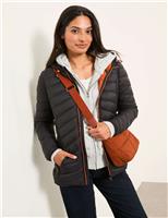 Lightweight Hooded Quilted Puffer Coat