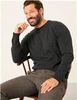 Cotton Rich Knitted Crew Neck Jumper