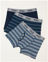 3pk Cotton Rich Striped Boxers