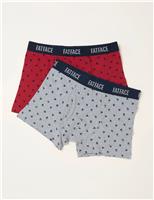 2 Pack Cotton Rich Ski Boxers