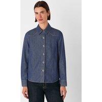 Pure Cotton Collared Button Detail Shirt