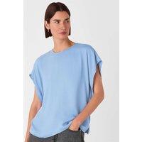 Crepe Crew Neck Shell Top