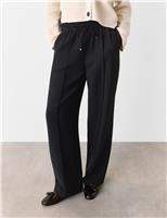 Drawstring Straight Leg Trousers